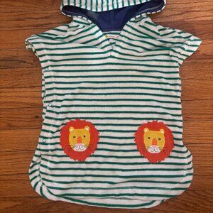 Baby Boden Terrycloth Lion/Striped Cover Up—Size 2-3 years